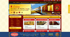 Desktop Screenshot of luxurytrainsindia.org