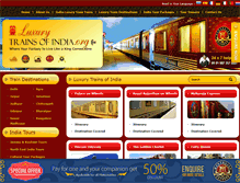 Tablet Screenshot of luxurytrainsindia.org